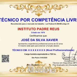 Técnico Livre 720 hs