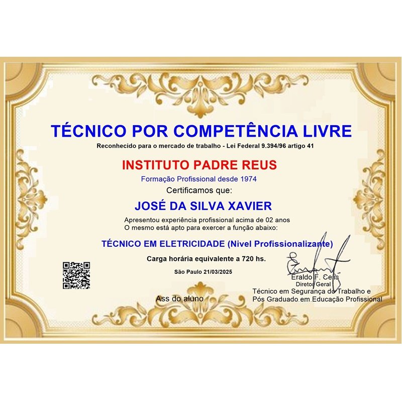 Técnico Livre 720 hs